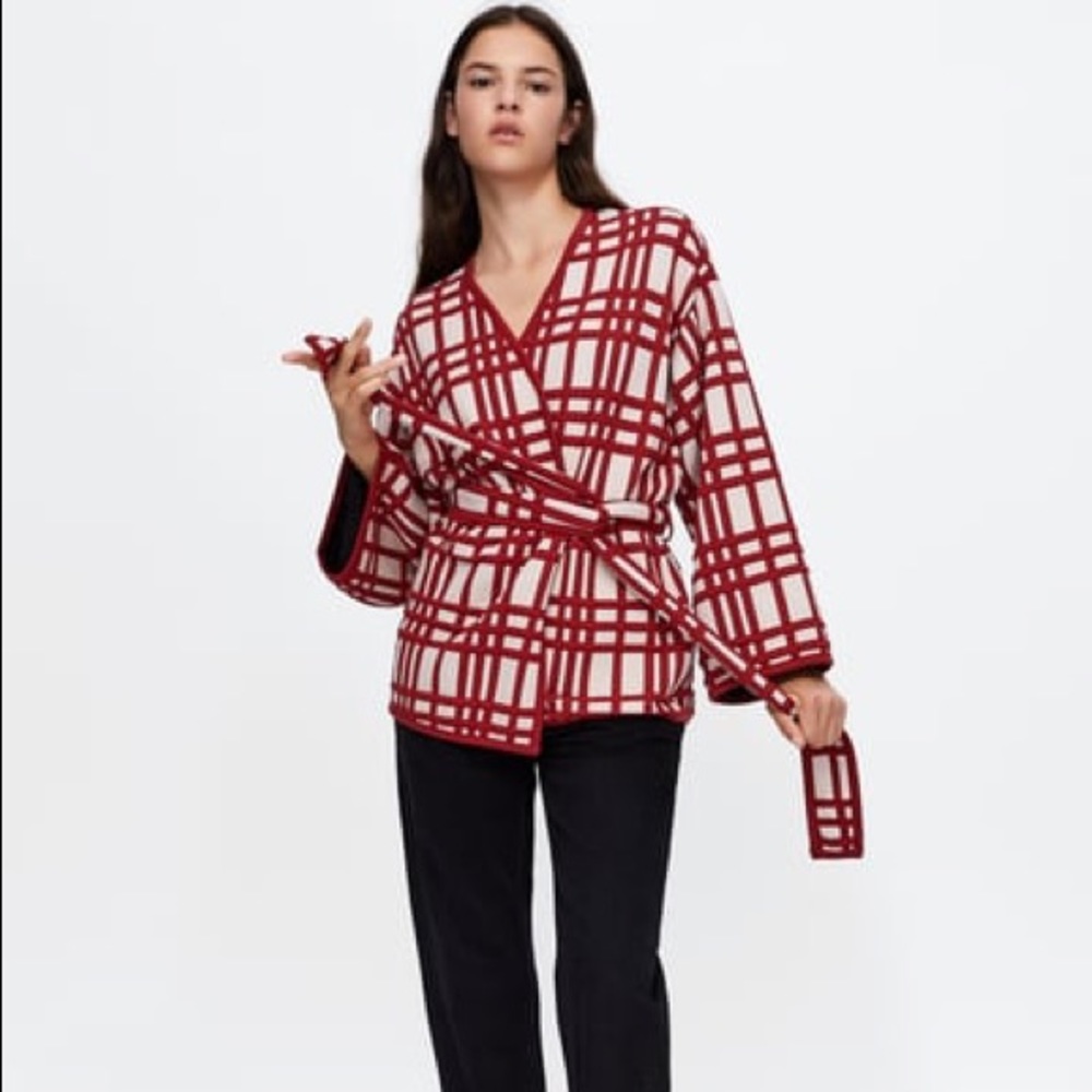 PLAID KIMONO